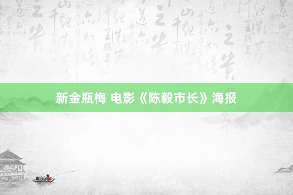 新金瓶梅 电影《陈毅市长》海报