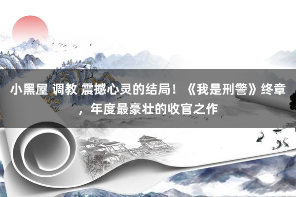 小黑屋 调教 震撼心灵的结局！《我是刑警》终章，年度最豪壮的收官之作
