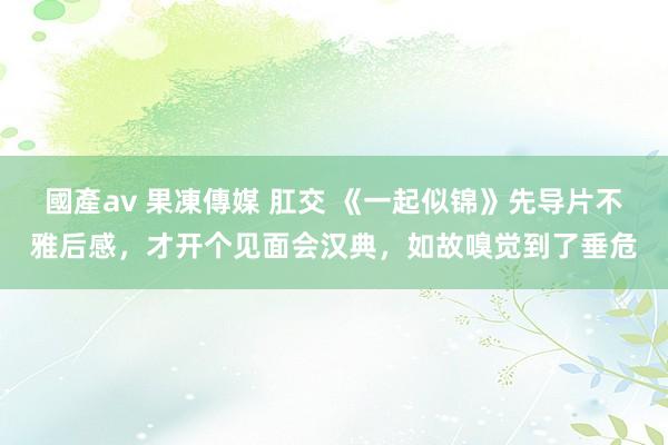 國產av 果凍傳媒 肛交 《一起似锦》先导片不雅后感，才开个见面会汉典，如故嗅觉到了垂危