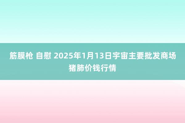 筋膜枪 自慰 2025年1月13日宇宙主要批发商场猪肺价钱行情