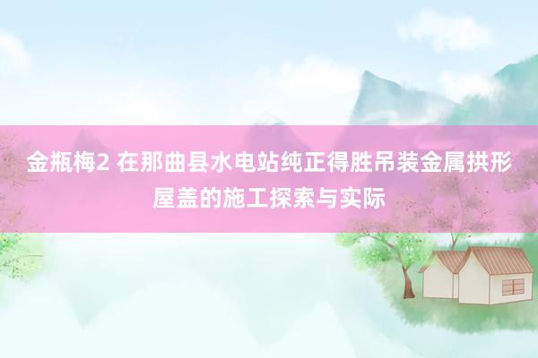 金瓶梅2 在那曲县水电站纯正得胜吊装金属拱形屋盖的施工探索与实际