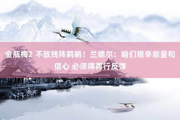 金瓶梅2 不敌残阵鹈鹕！兰德尔：咱们艰辛能量和信心 必须得再行反弹