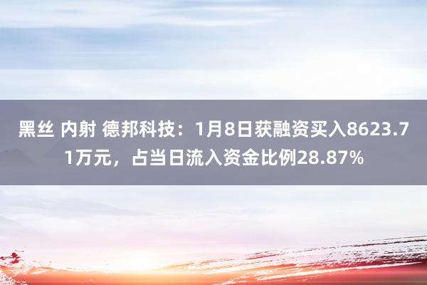 黑丝 内射 德邦科技：1月8日获融资买入8623.71万元，占当日流入资金比例28.87%