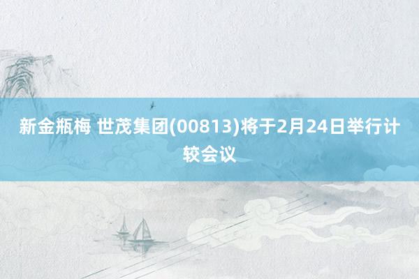 新金瓶梅 世茂集团(00813)将于2月24日举行计较会议