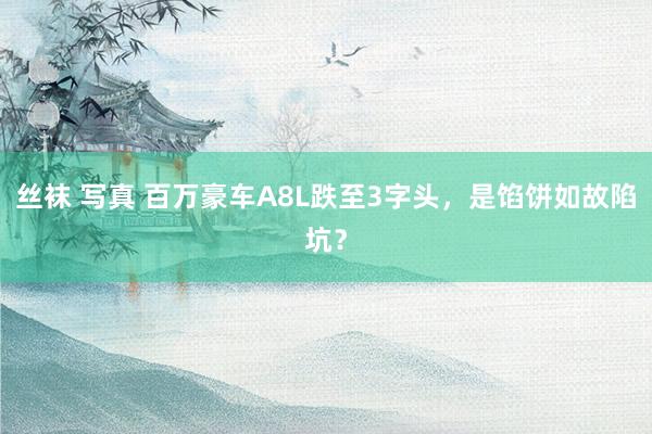 丝袜 写真 百万豪车A8L跌至3字头，是馅饼如故陷坑？
