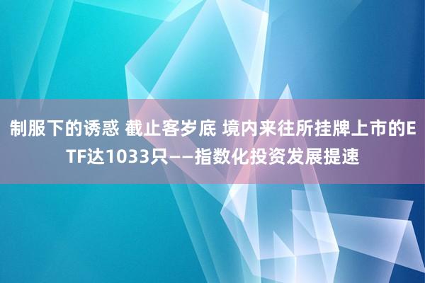 制服下的诱惑 截止客岁底 境内来往所挂牌上市的ETF达1033只——指数化投资发展提速