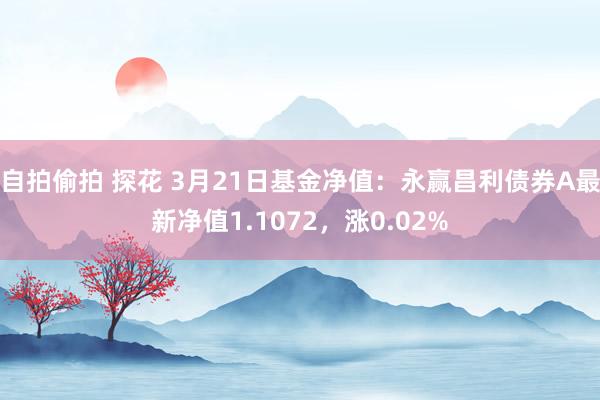 自拍偷拍 探花 3月21日基金净值：永赢昌利债券A最新净值1.1072，涨0.02%