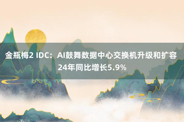 金瓶梅2 IDC：AI鼓舞数据中心交换机升级和扩容 24年同比增长5.9%