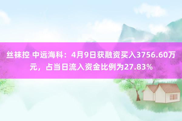 丝袜控 中远海科：4月9日获融资买入3756.60万元，占当日流入资金比例为27.83%