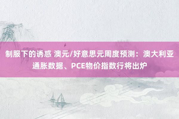 制服下的诱惑 澳元/好意思元周度预测：澳大利亚通胀数据、PCE物价指数行将出炉