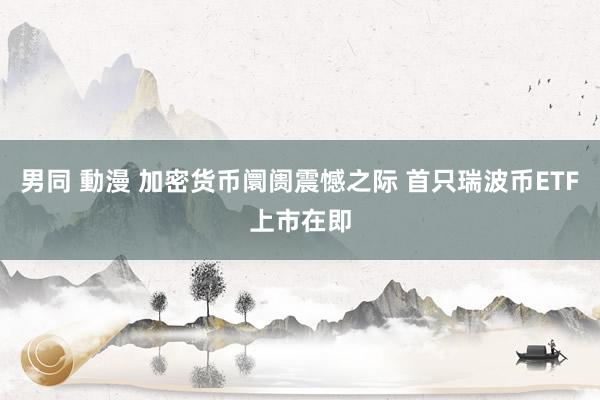 男同 動漫 加密货币阛阓震憾之际 首只瑞波币ETF上市在即