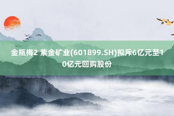 金瓶梅2 紫金矿业(601899.SH)拟斥6亿元至10亿元回购股份